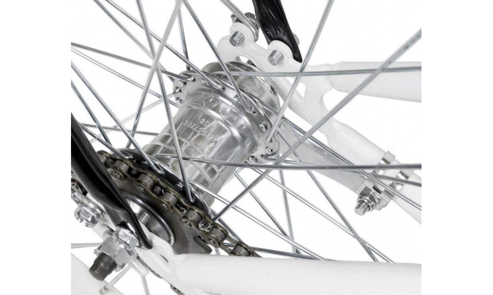 Polkupyörä AZIMUT City Lux 26" 2025 with basket white-black - 6