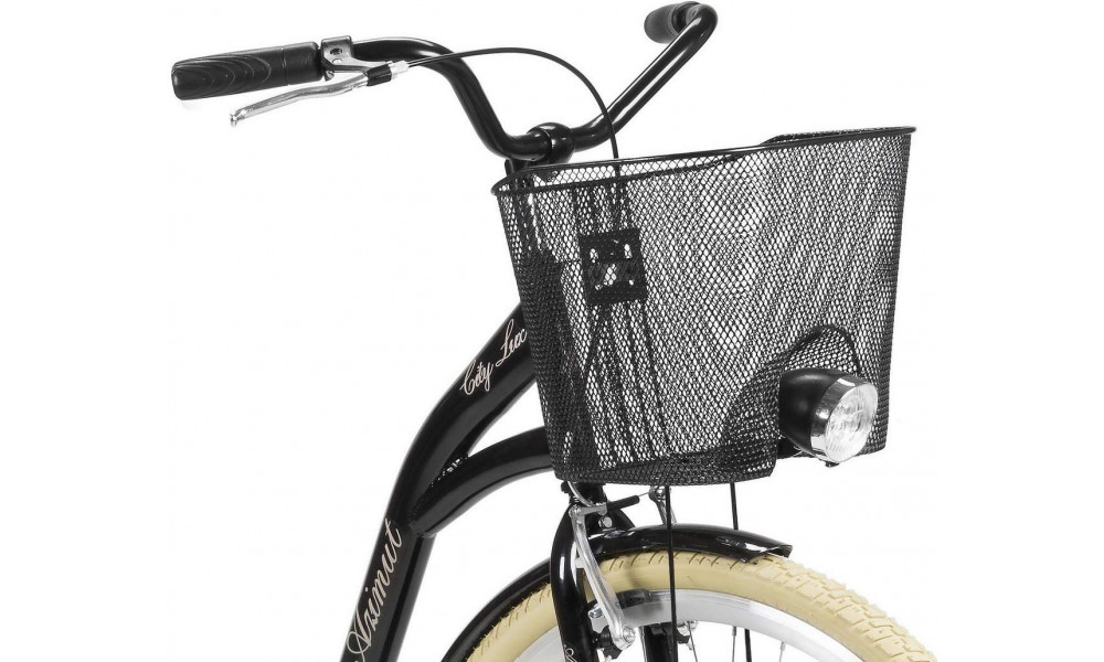 Polkupyörä AZIMUT City Lux 28" 2025 with basket black-cream - 1