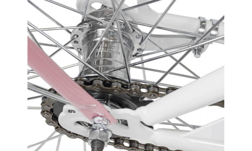 Polkupyörä AZIMUT City Lux 28" 2025 with basket white-pink - 6