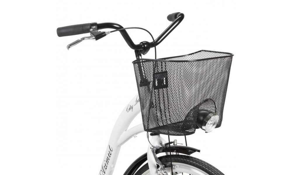 Polkupyörä AZIMUT City Lux 28" 2025 with basket white-black - 3