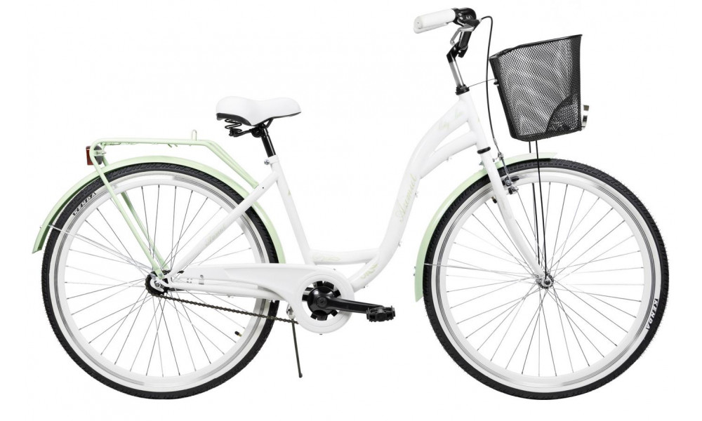 Polkupyörä AZIMUT City Lux 28" 2025 with basket white-mint - 2