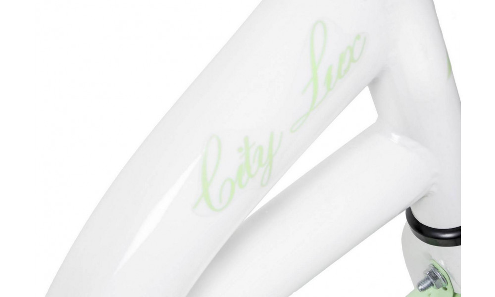 Polkupyörä AZIMUT City Lux 28" 2025 with basket white-mint - 7