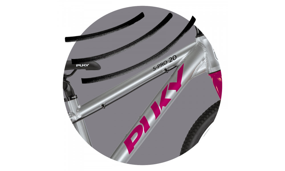 Polkupyörä PUKY S-Pro 20-7 Alu silver berry - 2