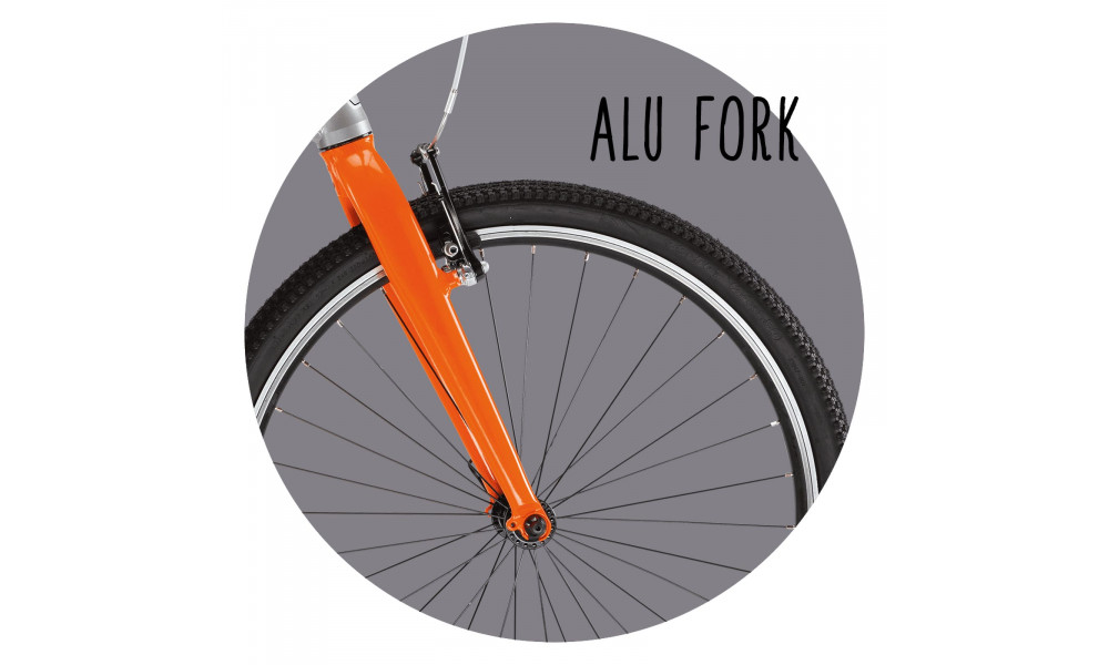 Polkupyörä PUKY S-Pro 24-8 Alu silver orange - 3