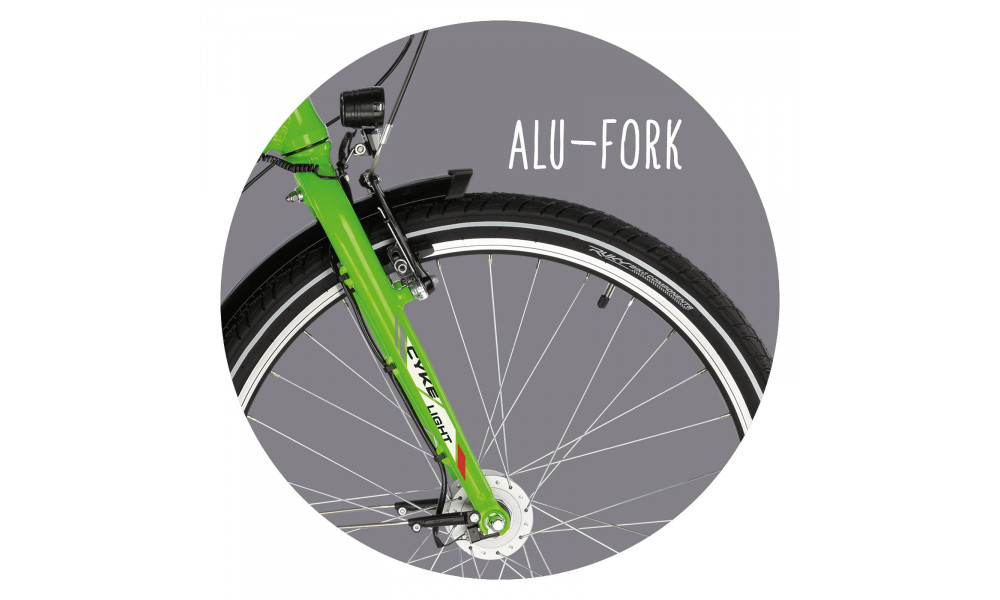 Polkupyörä PUKY Cyke 24-7 Alu Light kiwi - 8