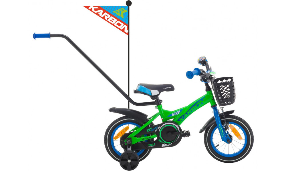 Polkupyörä Karbon Niki 12 green-blue 
