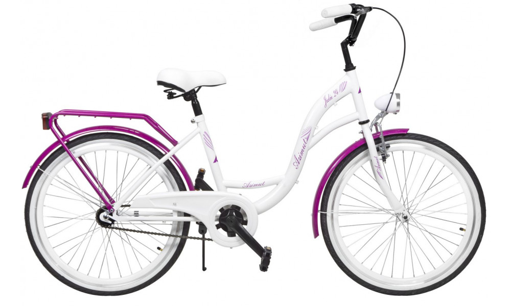 Polkupyörä AZIMUT Julie 24" 2025 white-violet - 1