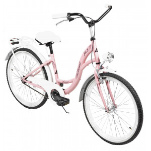 Polkupyörä AZIMUT Julie 24" 2023 pink-white