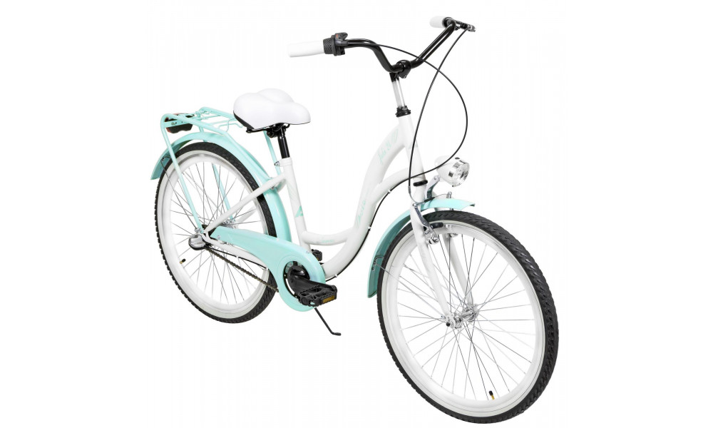 Polkupyörä AZIMUT Julie 24" 3-speed 2025 white-turquoise - 3