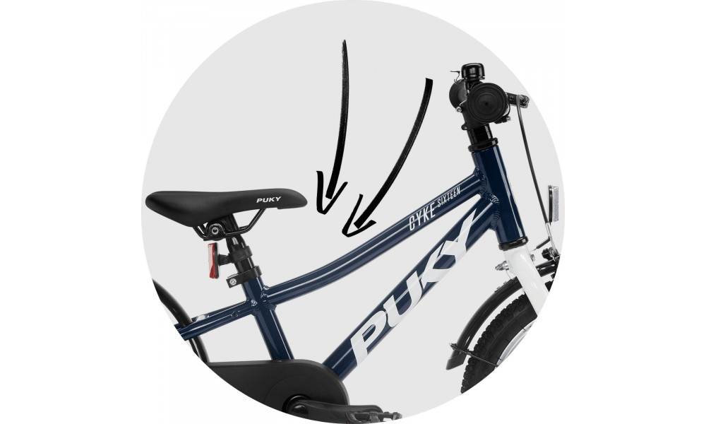 Polkupyörä PUKY CYKE 16-1 Alu racingblue-white - 4