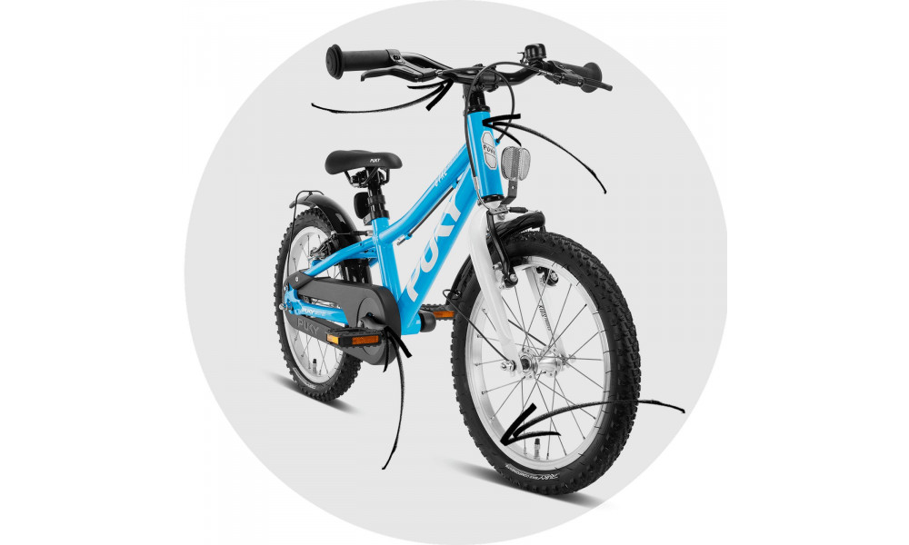 Polkupyörä PUKY CYKE 16-1 Alu Freewheel freshblue-white - 3