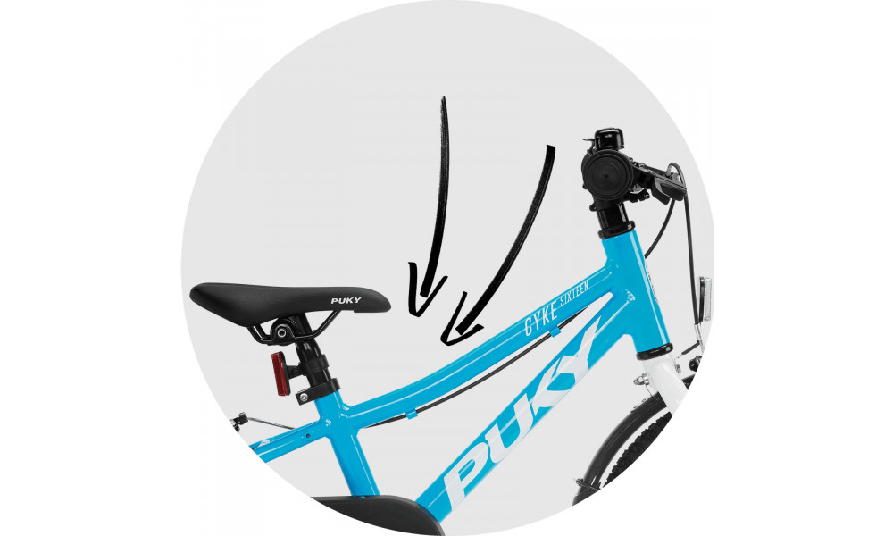 Polkupyörä PUKY CYKE 16-1 Alu Freewheel freshblue-white - 4