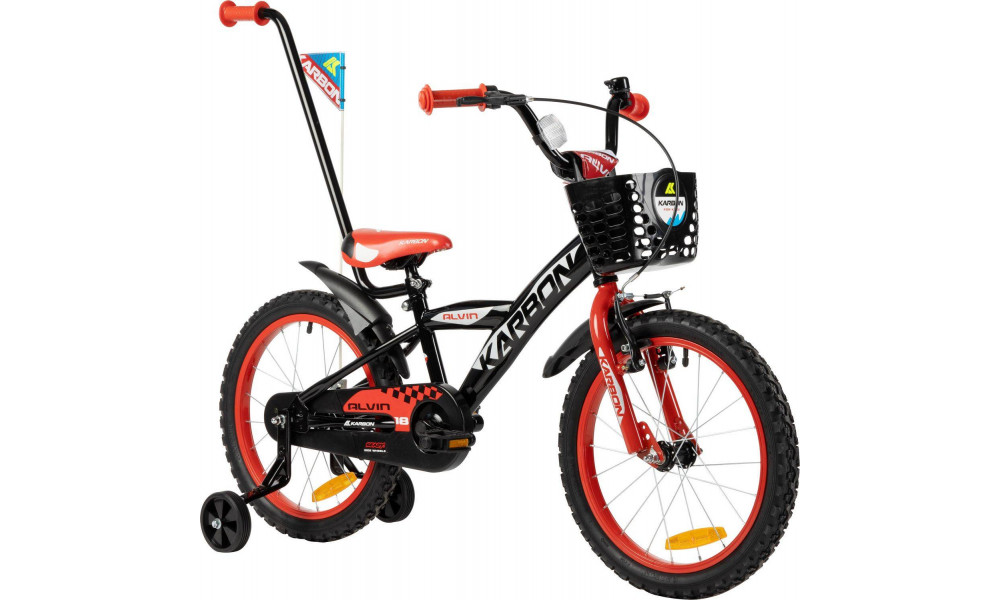 Polkupyörä Karbon Alvin 18 black-red - 11