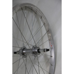 Takapyörä 20" steel freewheel hub, Remerx singlewall rim 28H