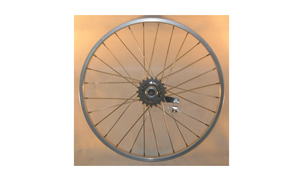 Takapyörä 20" Velosteel single speed hub, Remerx singlewall rim 28H 