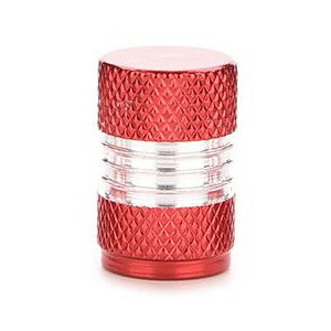 Venttiilin korkit Azimut Cilinder Alu AV red