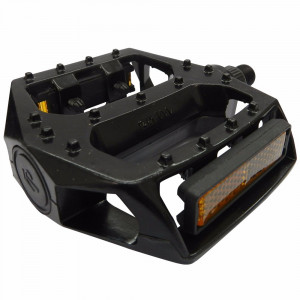 Polkimet Azimut BMX Platform Alu 9/16" w/bearings and reflectors black (1014)