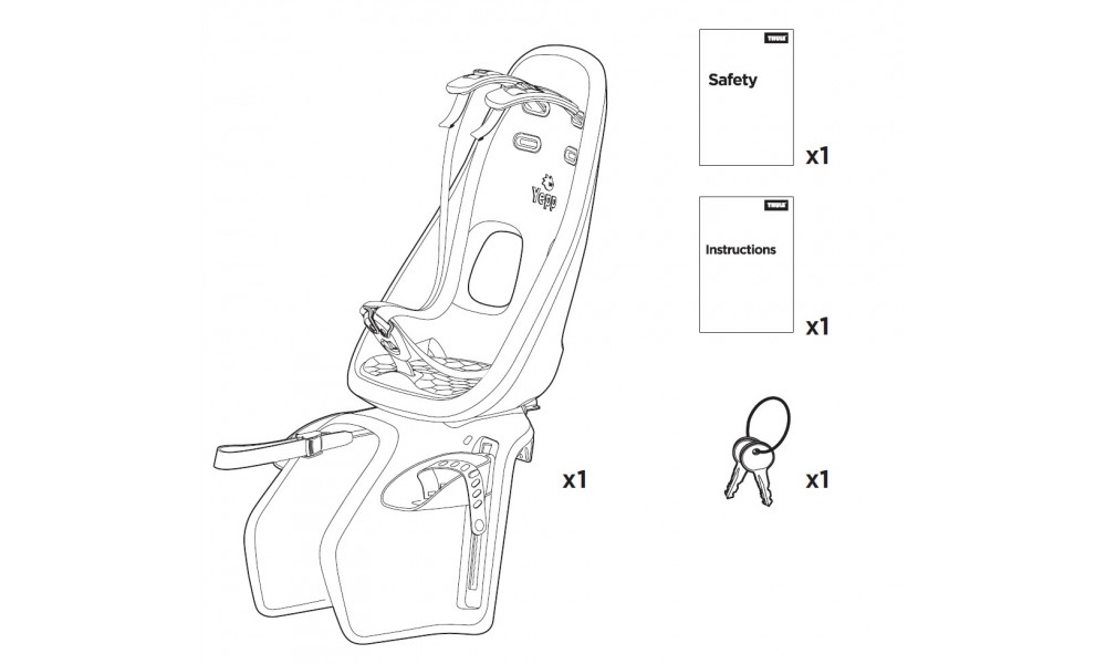 Lastenistuin Thule Yepp Nexxt Maxi Carrier white - 7