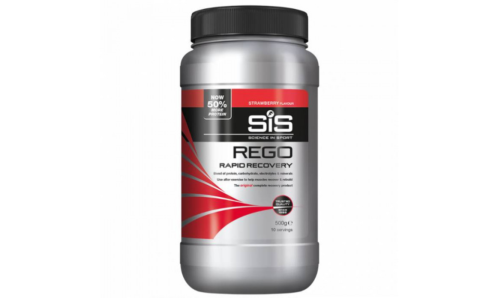 Urheiluruuat jauheena SiS Rego Rapid Recovery Strawberry 500g 