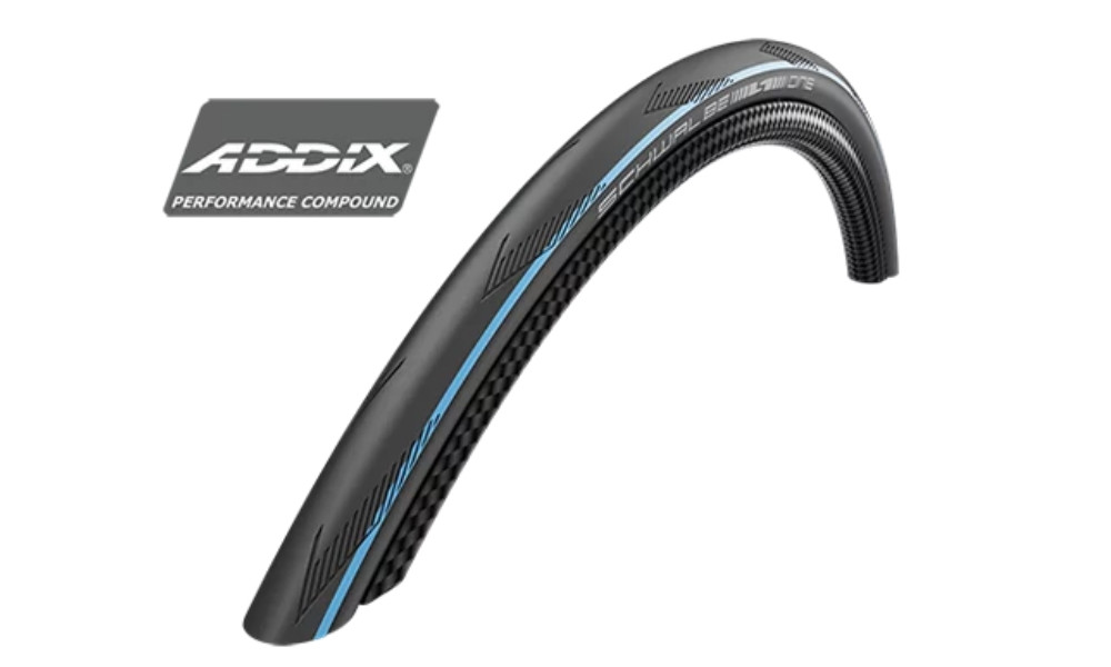 Rengas 28" Schwalbe One Tube Type HS 464A, Perf Fold. 25-622 / 700x25C Addix Blue Strips 