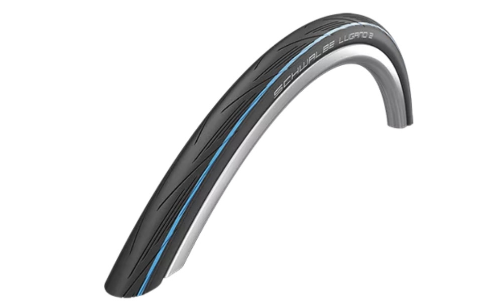 Rengas 28" Schwalbe Lugano II HS 471, Active Fold. 25-622 / 700x25C Blue Stripes 