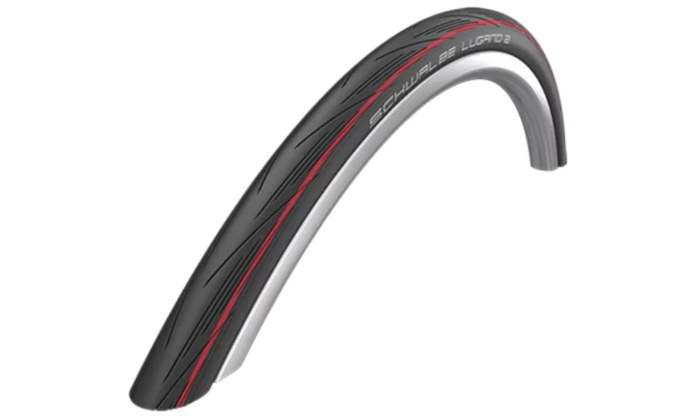 Rengas 28" Schwalbe Lugano II HS 471, Active Fold. 25-622 / 700x25C Red Stripes 