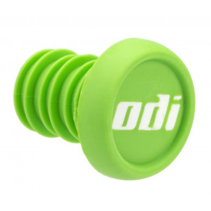 Ohjaustangon päätytulpat ODI BMX 2-Color Push-In Green