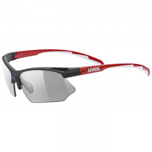Lasit Uvex Sportstyle 802 variomatic black red white / smoke
