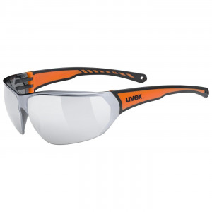 Lasit Uvex Sportstyle 204 black orange / mirror silver