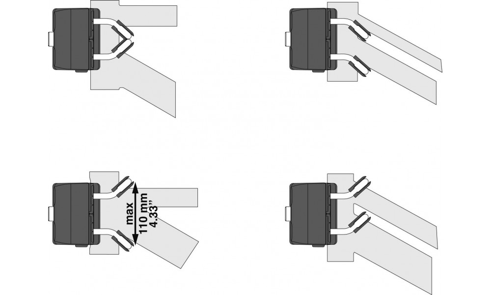 Lastenistuimen runkokiinnike for Bellelli child seats on frame B-Fix - 2