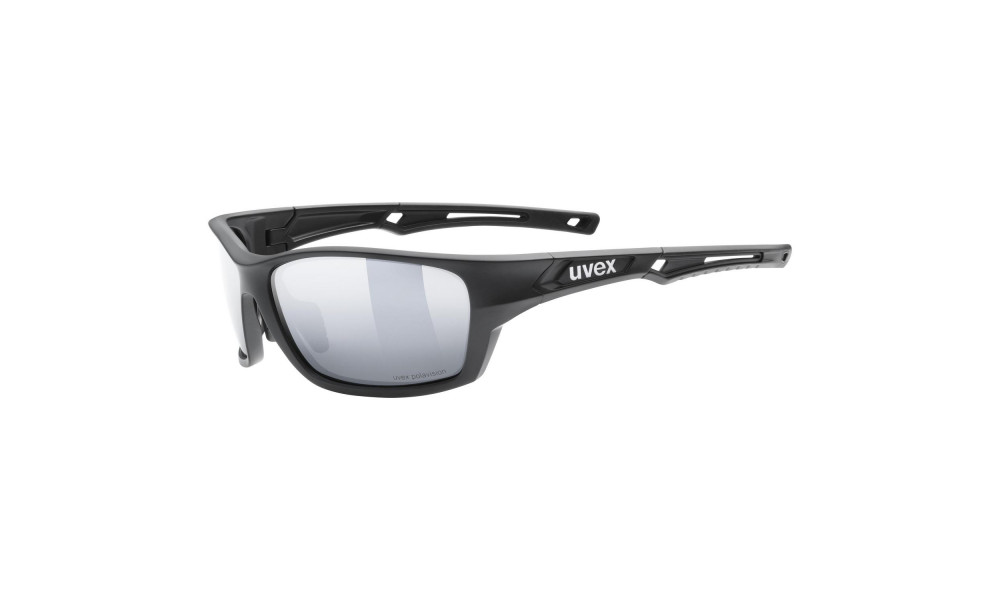 Lasit Uvex Sportstyle 232 P black mat / mirror silver - 5