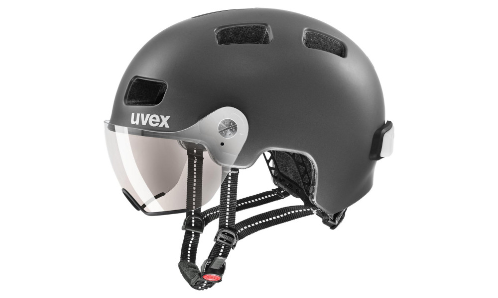 Kypärä Uvex Rush visor black-silver mat - 8