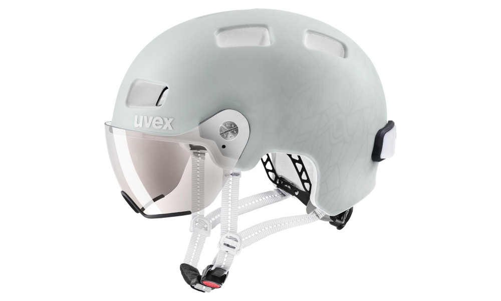 Kypärä Uvex Rush visor papyrus-grey mat - 8