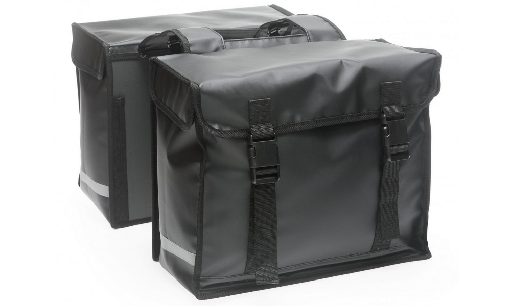 Sivulaukut New Looxs Bisonyl Double 46L dull black (pari) - 1