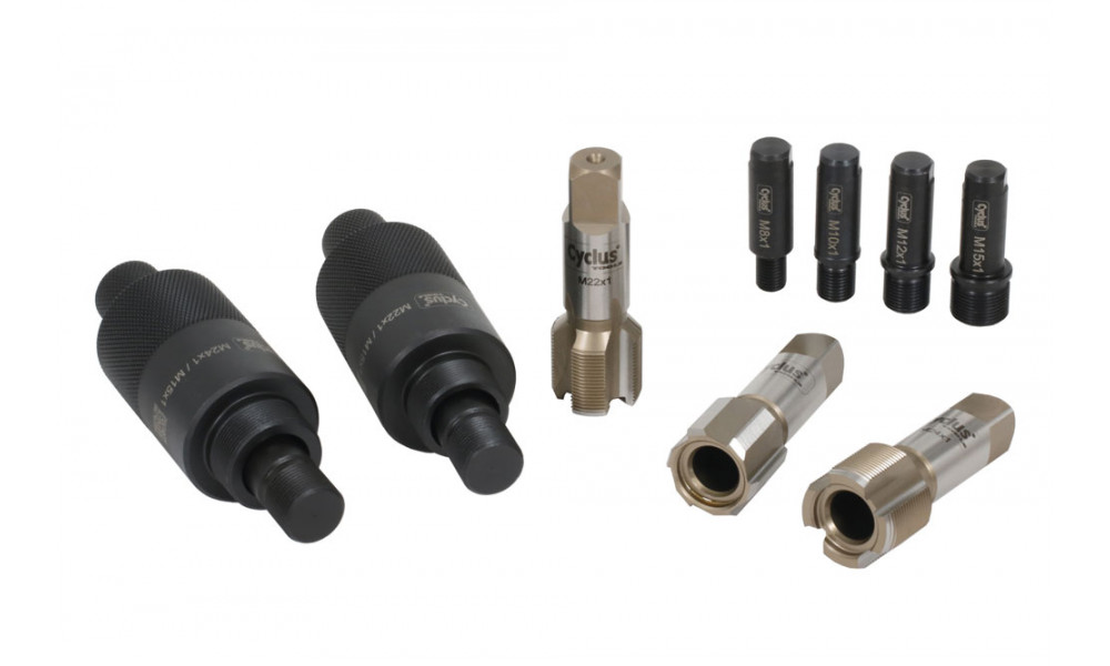 Työkalu Cyclus Tools crank re2 kpl set M22x1 & M24x1 v2 (720264N) - 2