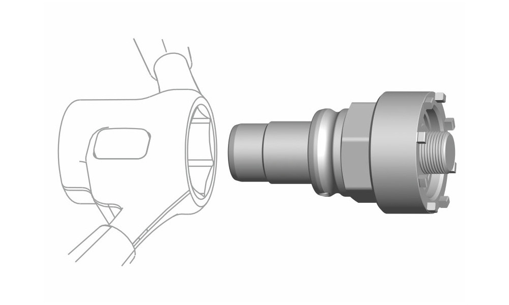 Työkalu Cyclus Tools Snap.In for locknut Bosch BDU 4 (7202783) - 1