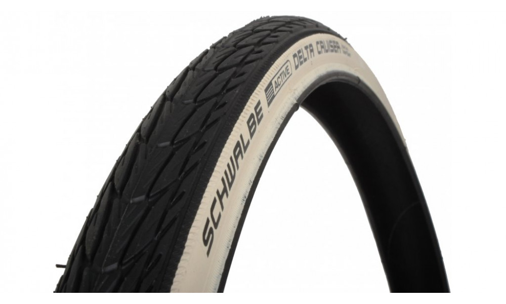 Rengas 28" Schwalbe Delta Cruiser HS 431, Active Wired 28-622 / 700x28C Whitewall 