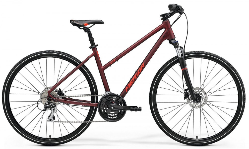 Polkupyörä Merida CROSSWAY 20 Lady matt burgundy red 