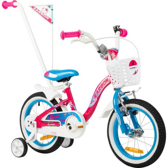 Polkupyörä Karbon Mimi 14 pink-blue