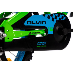 Polkupyörä Karbon Alvin 16 green-blue