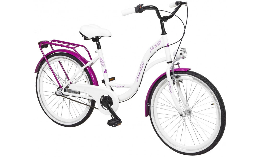 Polkupyörä AZIMUT Julie 24" 3-speed 2025 white-violet - 5