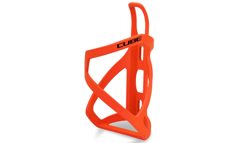 Juomapulloteline Cube HPP left-Hand Sidecage matt orange'n'glossy black 
