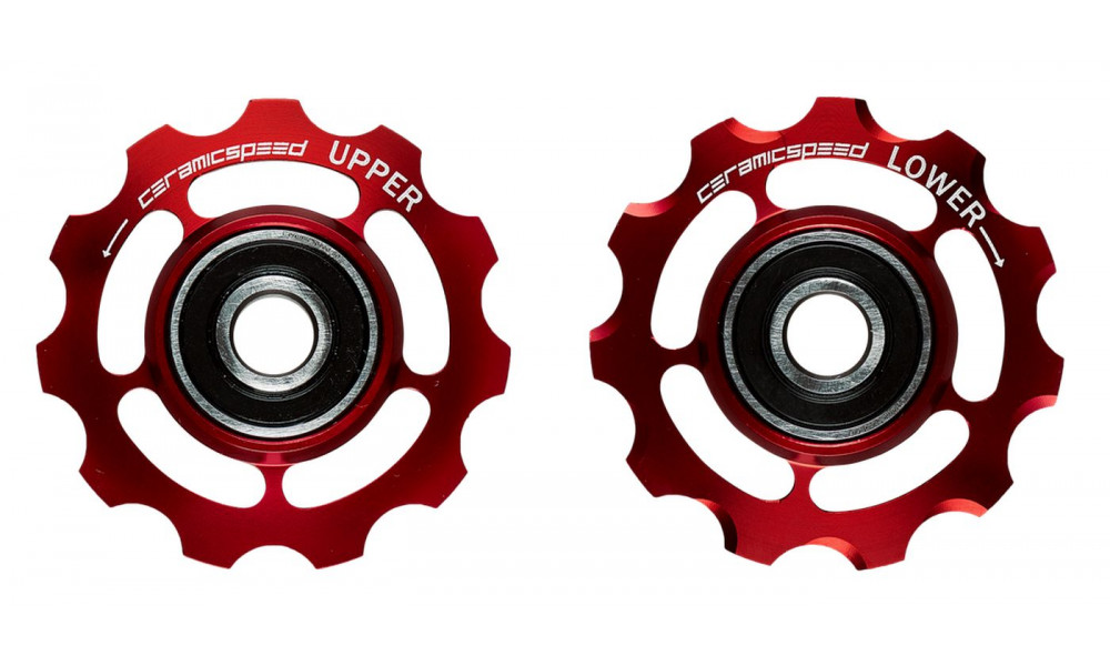 Takavaihtajan rissapyörät CeramicSpeed for Campagnolo 11s Alloy 607 red (101687) 