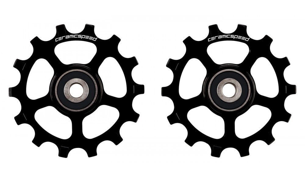 Takavaihtajan rissapyörät CeramicSpeed for Shimano 12s XT/XTR MTB Coated Alloy 607 black (107502) 