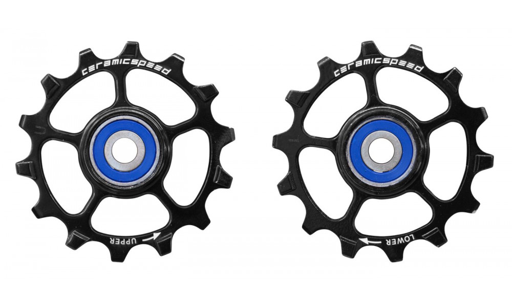 Takavaihtajan rissapyörät CeramicSpeed for SRAM Eagle & Eagle AXS 1-12 Coated Alloy 626 black (103346) 