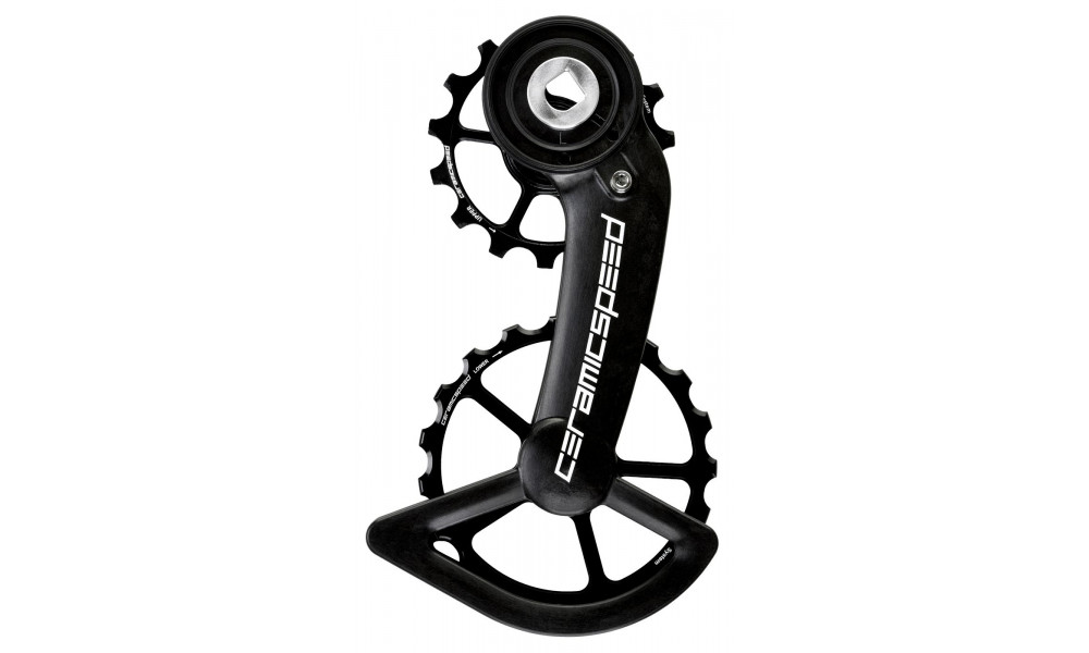 Takavaihtajan rissapyörät CeramicSpeed Oversized for SRAM Red/Force AXS Coated Alloy 607 black (107380) 