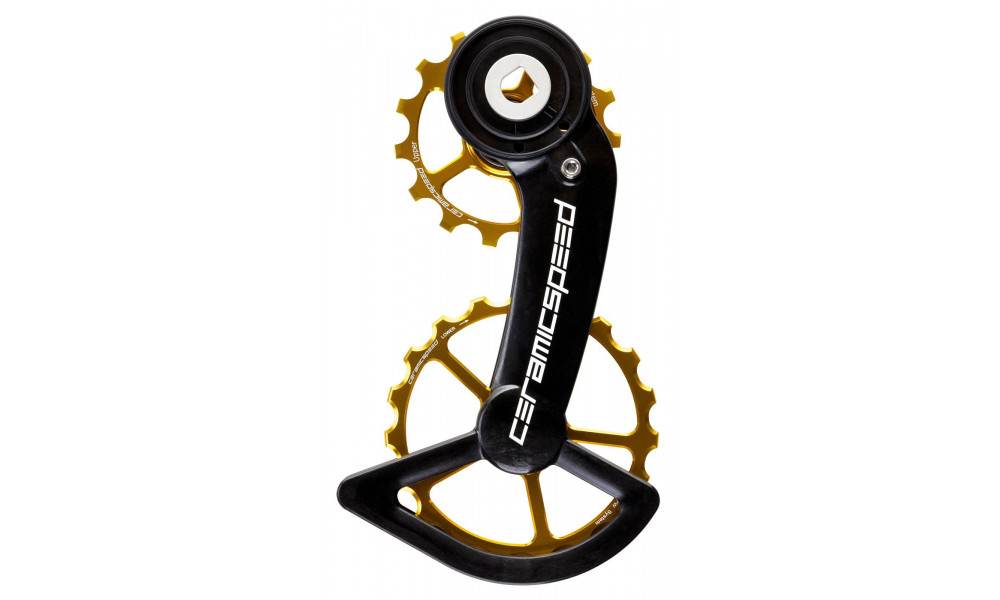 Takavaihtajan rissapyörät CeramicSpeed Oversized for SRAM Red/Force AXS Coated Alloy 607 gold (110201) 