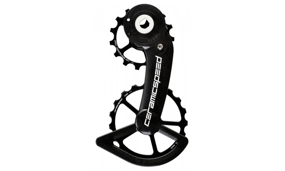 Takavaihtajan rissapyörät CeramicSpeed Oversized Alloy 607 Coated black (110675) 