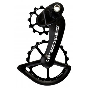 Takavaihtajan rissapyörät CeramicSpeed Oversized for Campagnolo 12s EPS Coated Alloy 607 black (107428)