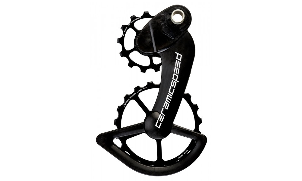 Takavaihtajan rissapyörät CeramicSpeed Oversized for Campagnolo 12s EPS Coated Alloy 607 black (107428) 